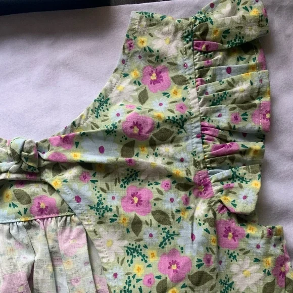 Cat &Jack. Light olive floral for girls. Size XL(14). Made in Indonesia. - Picture 4 of 5